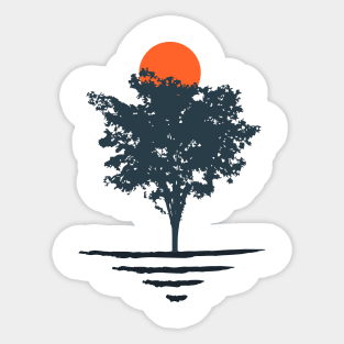 Minimalist Abstract Nature Art #41 Tree Sticker
